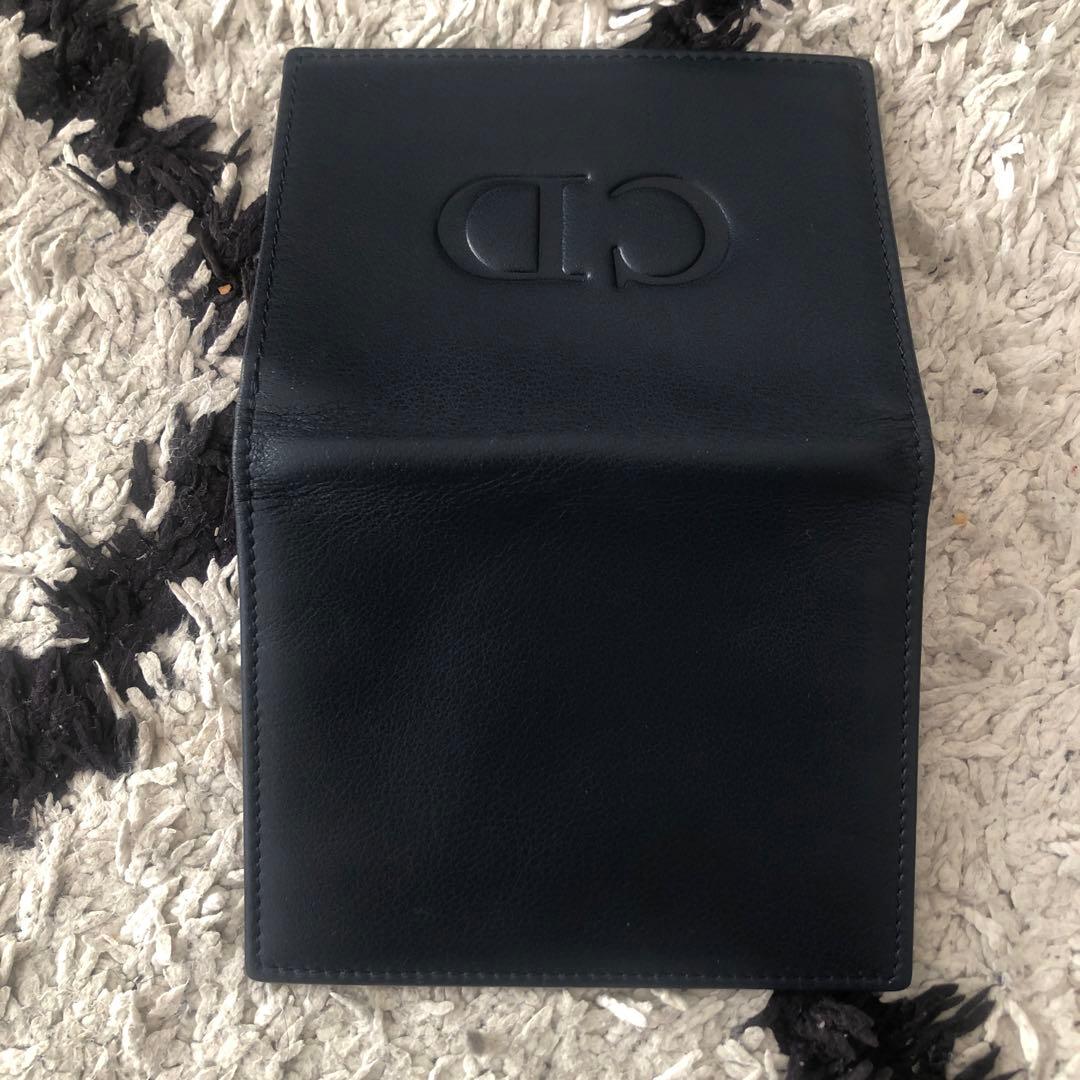 Christian Dior 名刺入れ 黒 赤