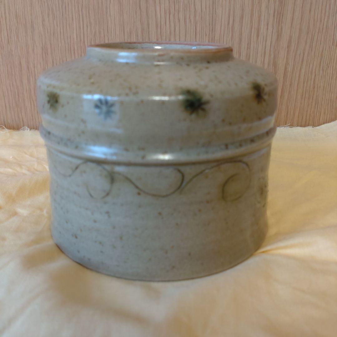 抹茶茶碗　黄瀬戸　胴紐　蕪線彫　加藤十右衛門造　共箱