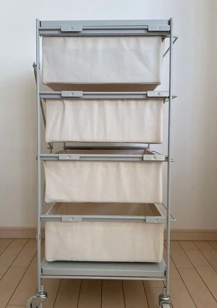 無印良品　スチールユニットシェルフ帆布バスケットセット・幅５６ｃｍタイプ