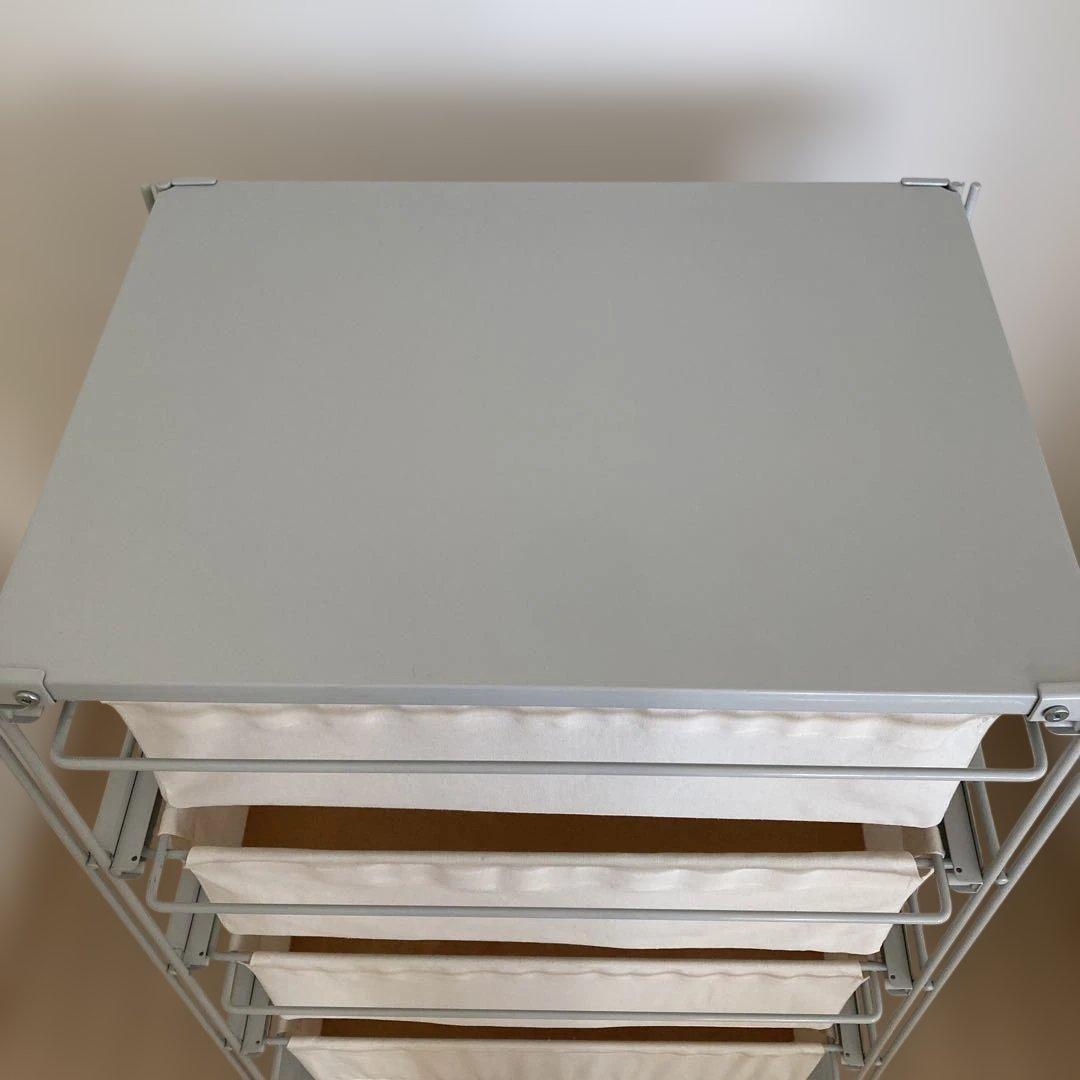 無印良品　スチールユニットシェルフ帆布バスケットセット・幅５６ｃｍタイプ