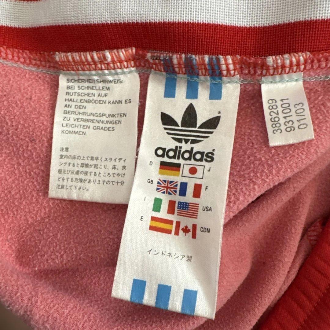 adidas ヴィンテージ　赤ジャージ 上下
