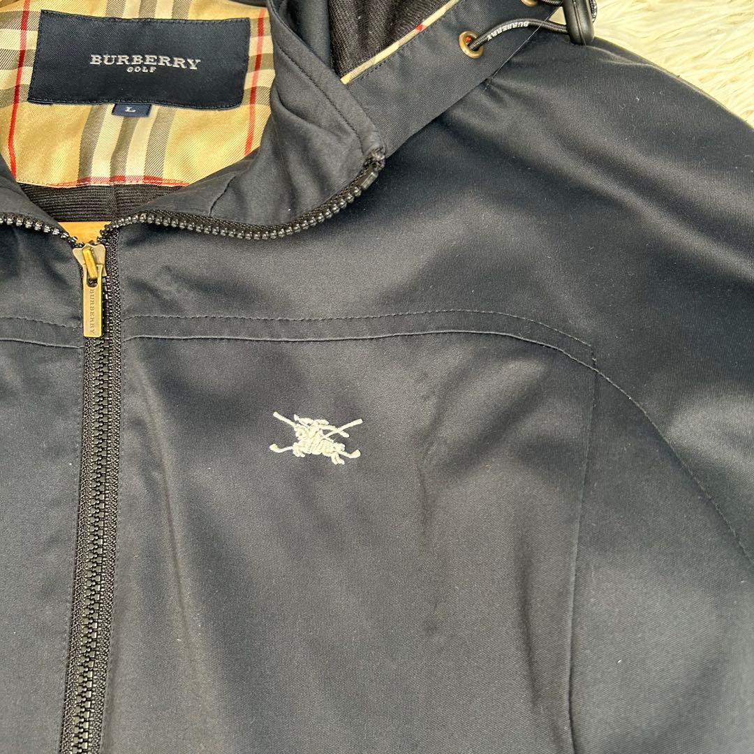 バーバリーゴルフ　2way フード　取り外し　ジャケット　男女兼用　ブラック