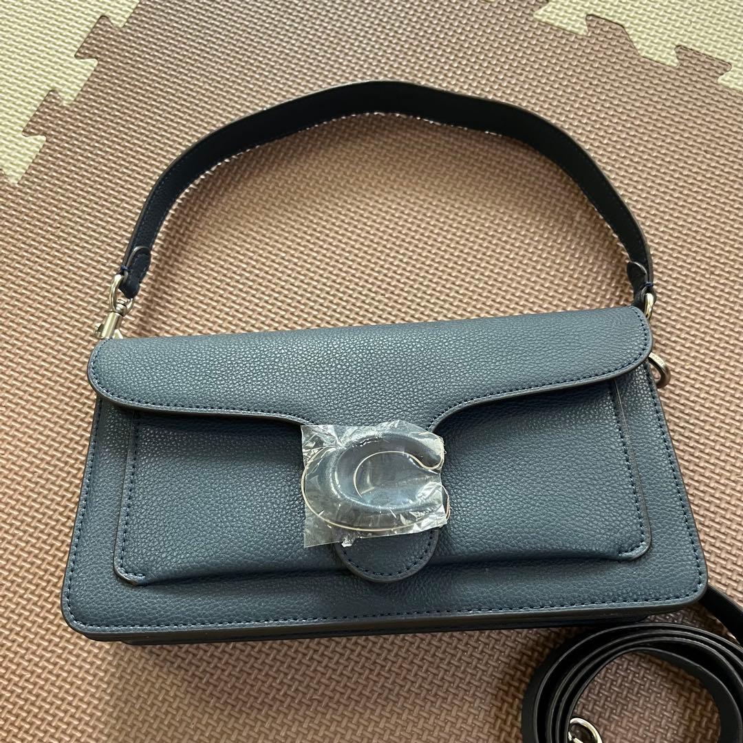 【大人気】コーチ タビー 26 ショルダーバッグ ネイビー アウトレット