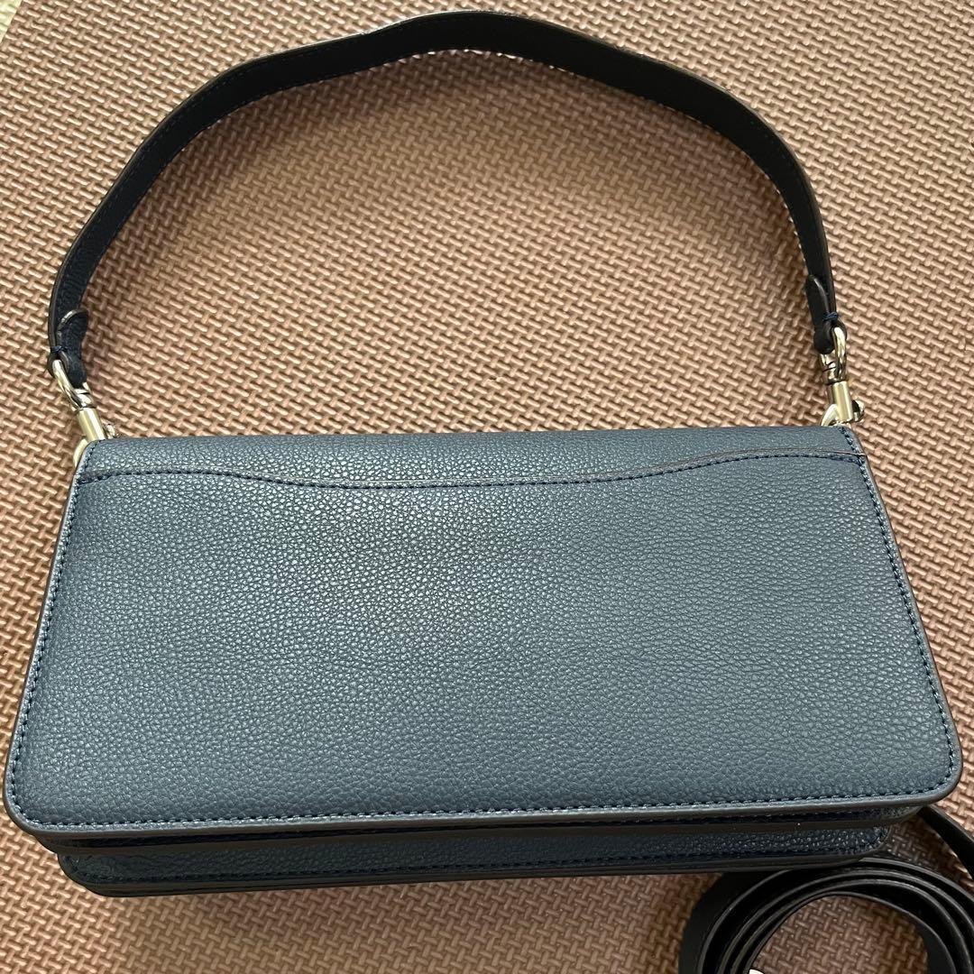 【大人気】コーチ タビー 26 ショルダーバッグ ネイビー アウトレット