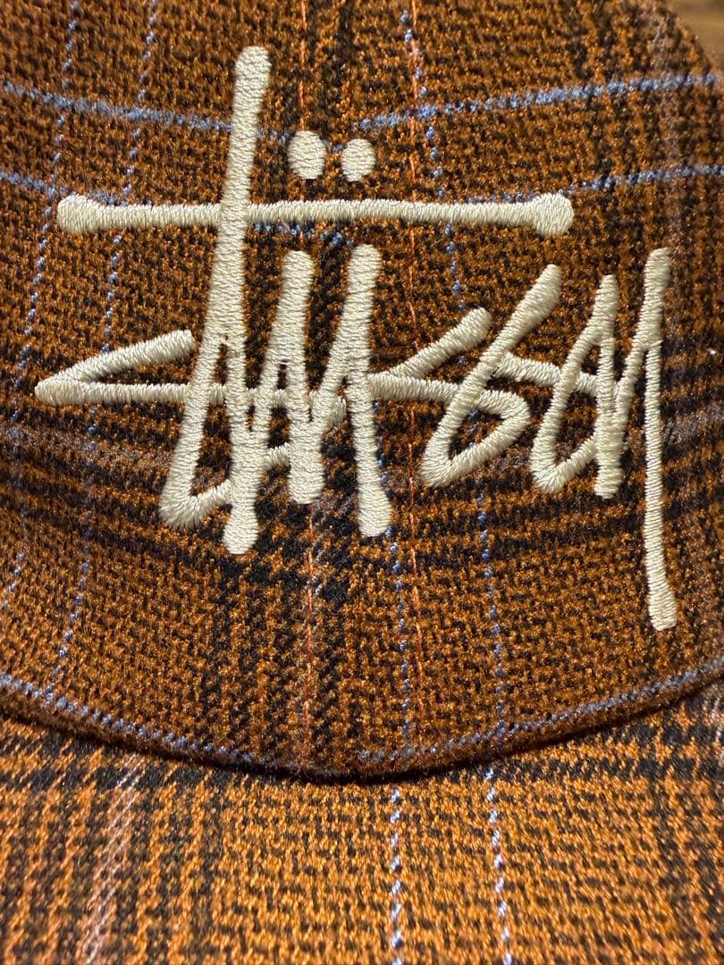 Stussy チェック柄 ベースボールキャップ