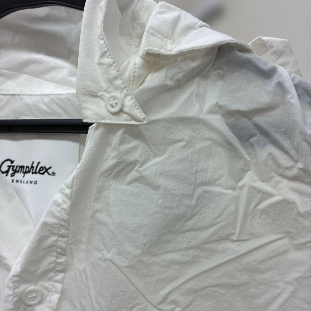 Gymphlex ホワイト長袖シャツ