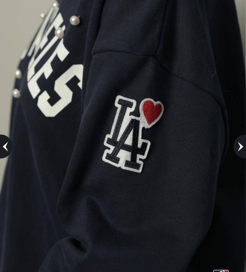 CADUNE パールスウェット 紺