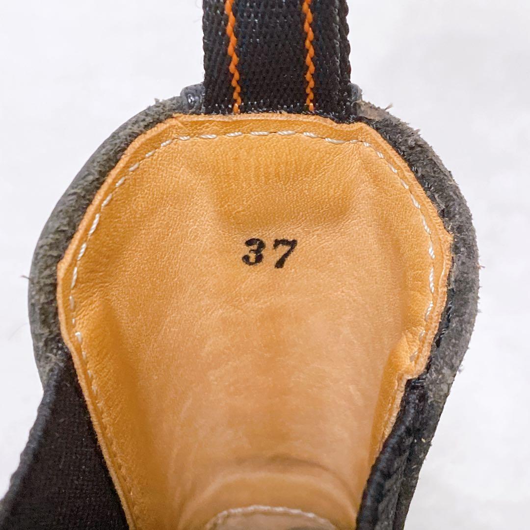 ま*ん様 美品　trippenトリッペン　サイドゴアブーツ　37　レザー　ブラッ