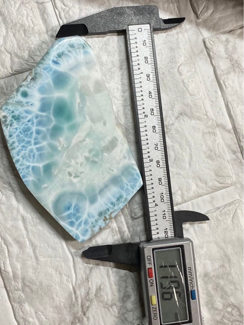 ラリマー 原石 スライス 高品質 特大スライス 1点限り