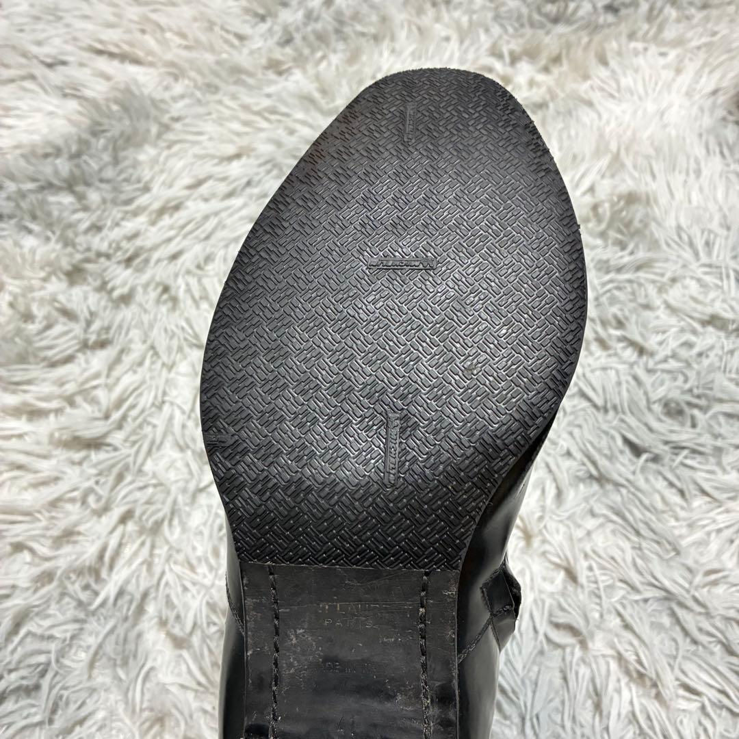 【○箱あり】SAINT LAURENT PARIS 本革 41 BLACK