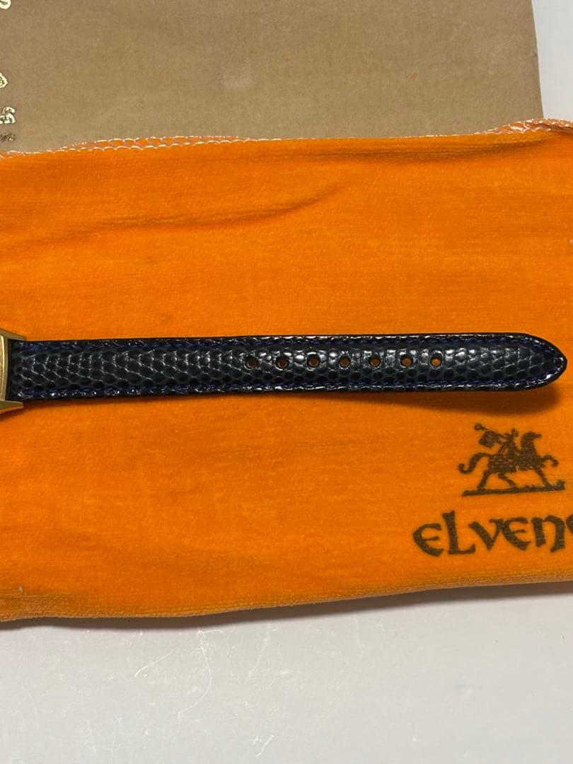 超美品・エルヴェンス　金無垢　18金ゴールド腕時計　刻印入750 ELVENCE