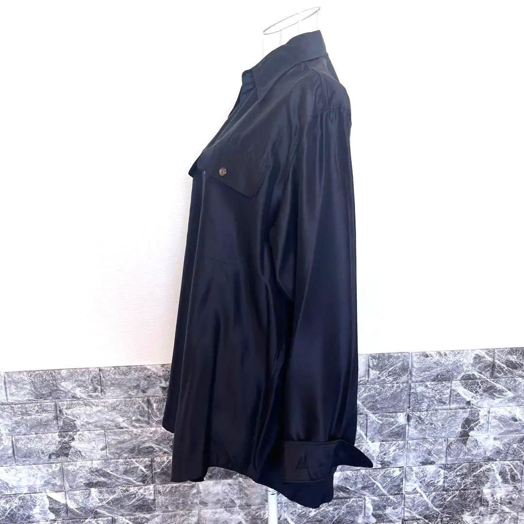 【MADISONBLUE】シルクハンプトンシャツ☆クリーニング済 清潔品