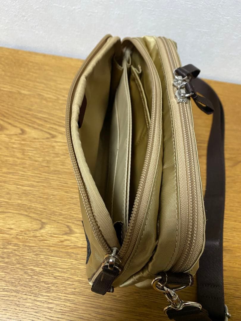 ポーター PLAN 2WAY ショルダーバッグ　ベージュ