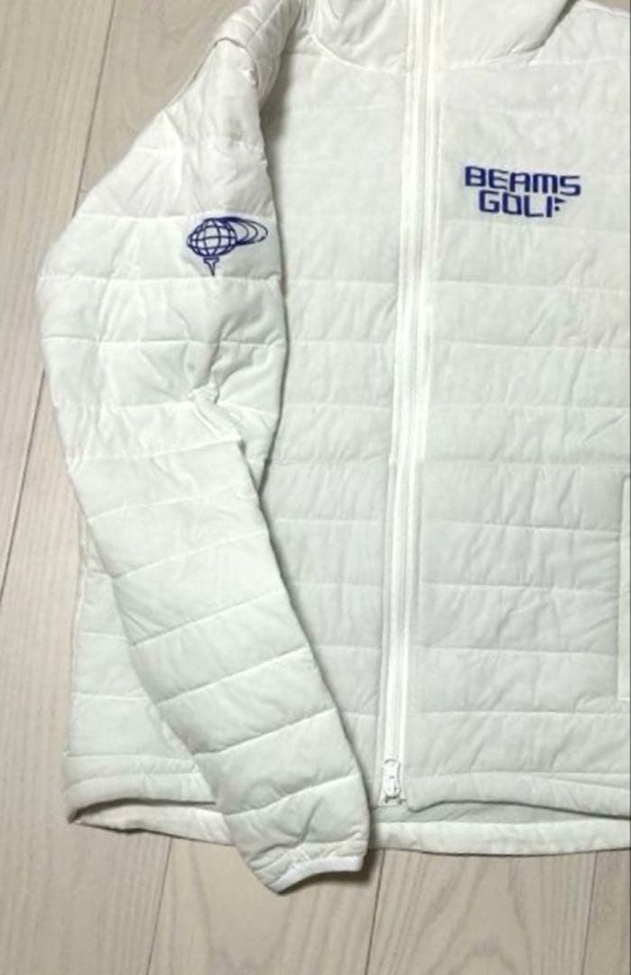 ビームスゴルフ　ホワイト中綿アウター　2way M