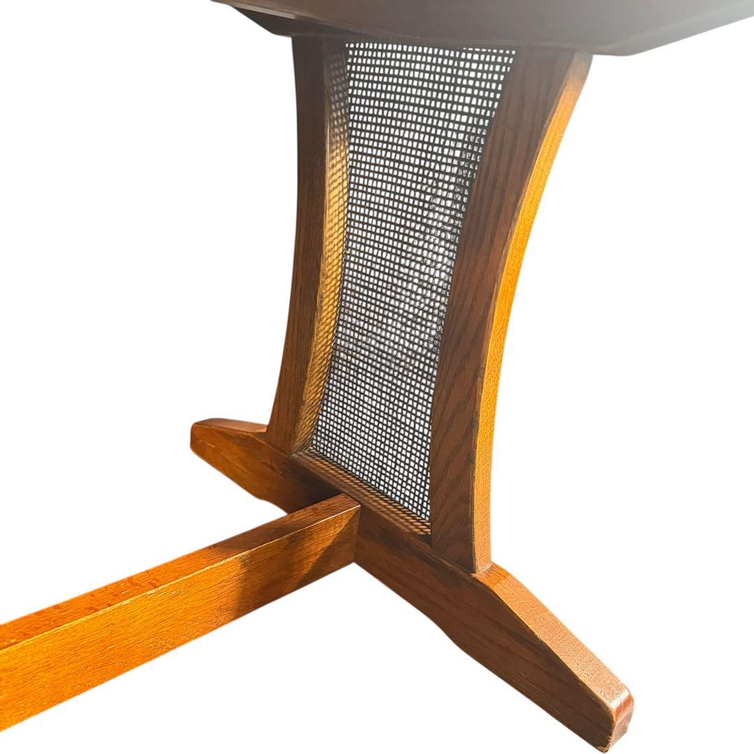 HR736 三越ブルージュ　籐　ラタン　ローテーブル　コーヒーテーブル