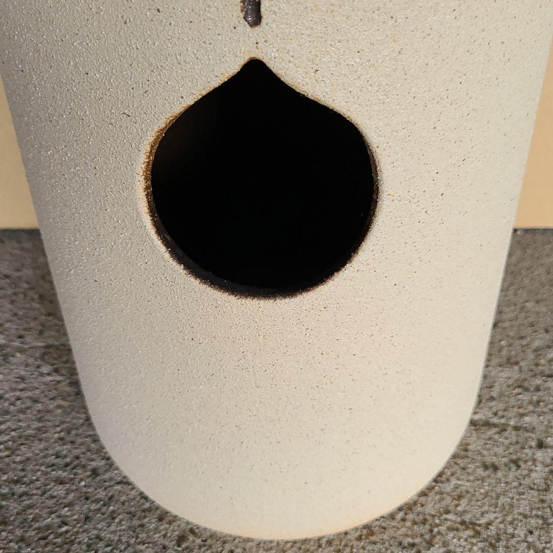 信楽焼傘立て ベージュカット 高さ４７cm