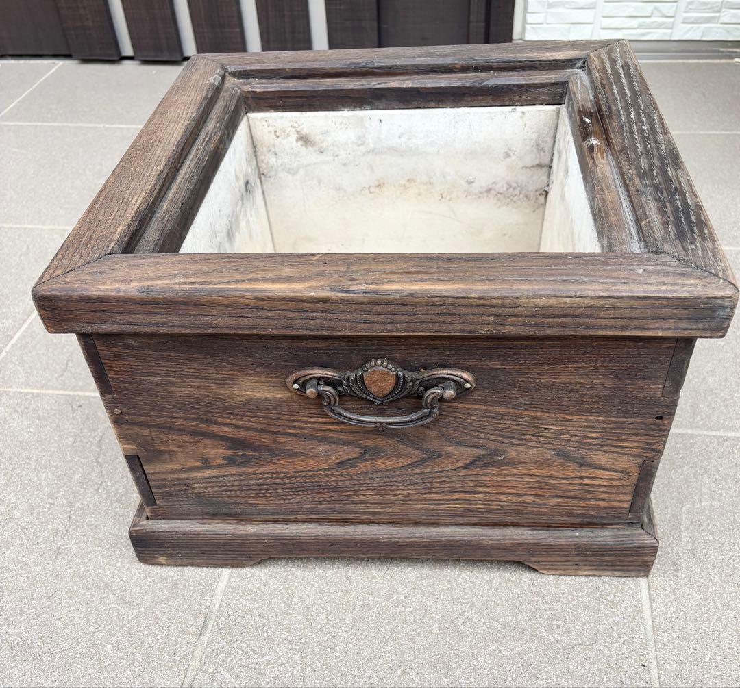 小型火鉢　木製