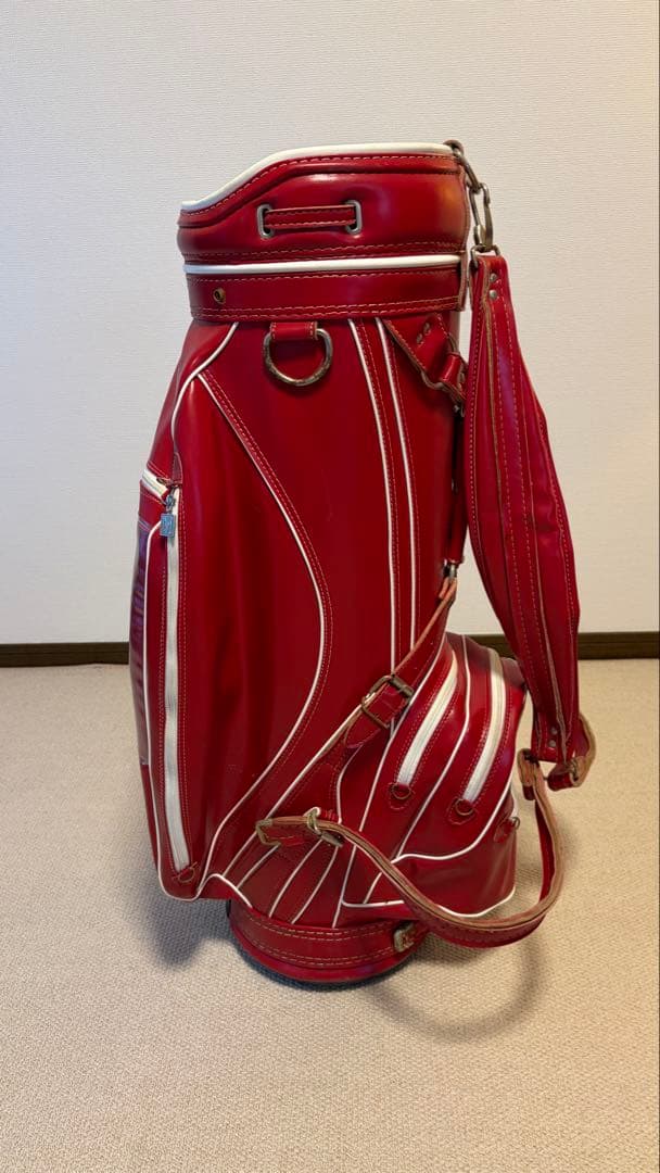 ビンテージ Old Milwaukee キャディバッグ 赤