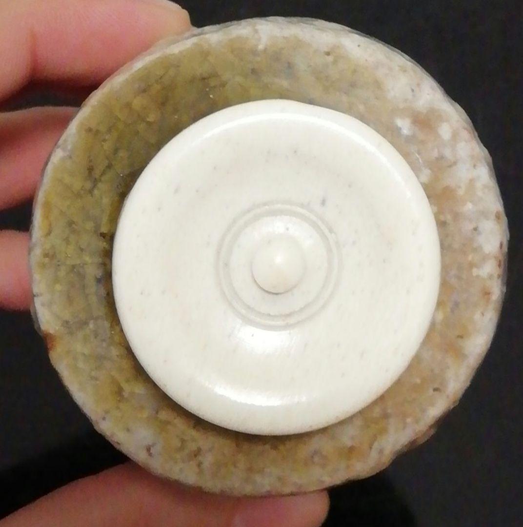 谷清右衛門作　信楽焼　茶入　共箱　仕服付　茶道具