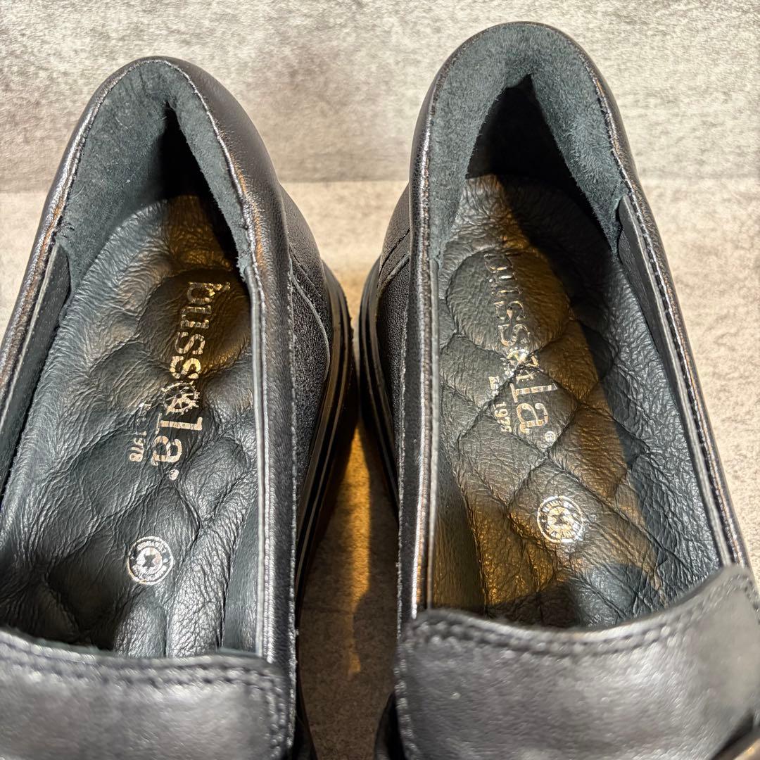 【極美品】bussola ブソラ ローファ－ ブラック レザー 本革 厚底 39