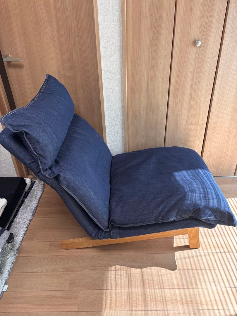 すうページ① 無印良品　ハイバックリクライニングソファ　替えカバー付