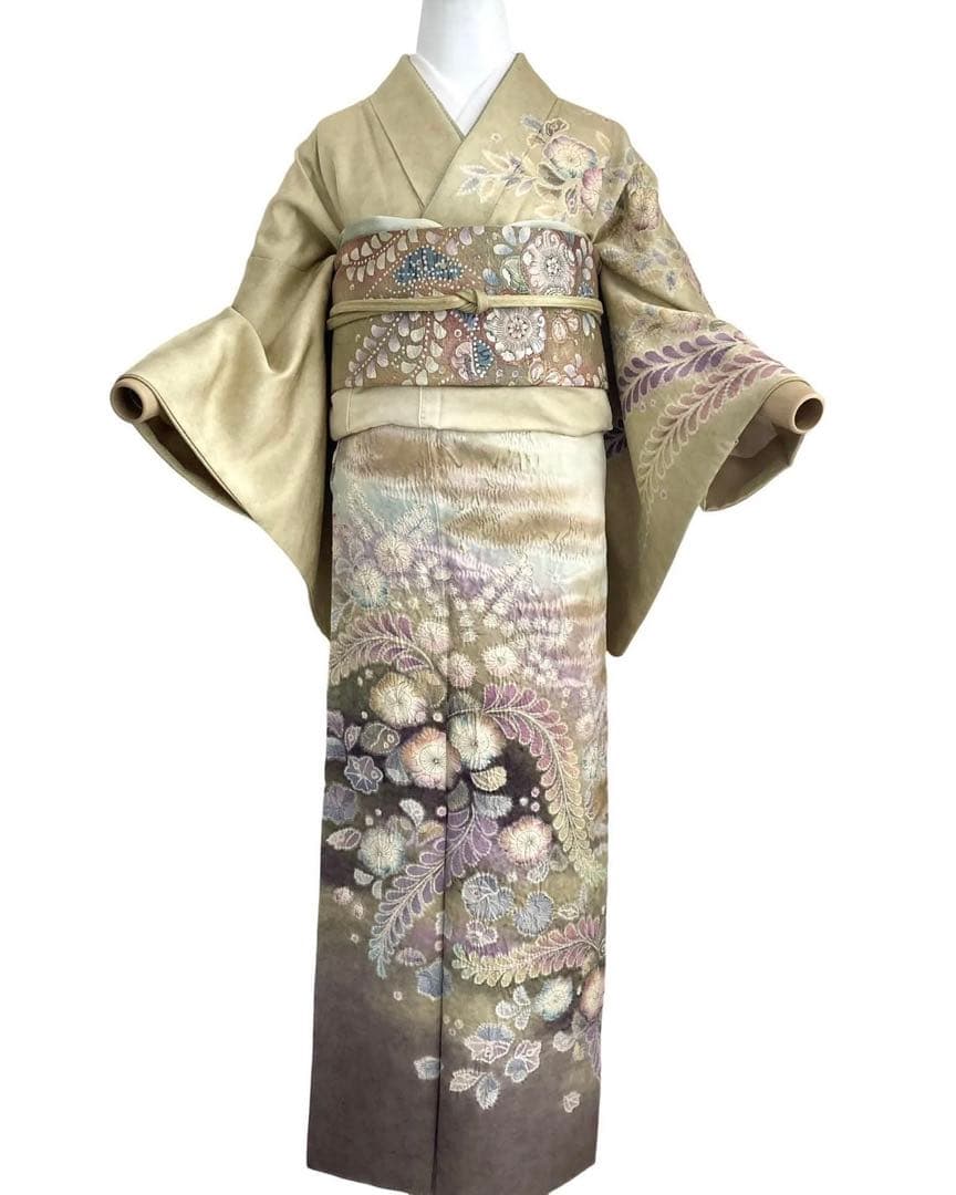 ★ゆうけい★辻ヶ花 訪問着 正絹 着物 4点 フルセット 入学式 卒業式