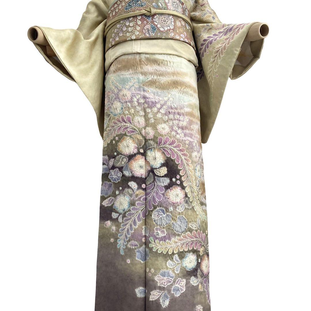 ★ゆうけい★辻ヶ花 訪問着 正絹 着物 4点 フルセット 入学式 卒業式