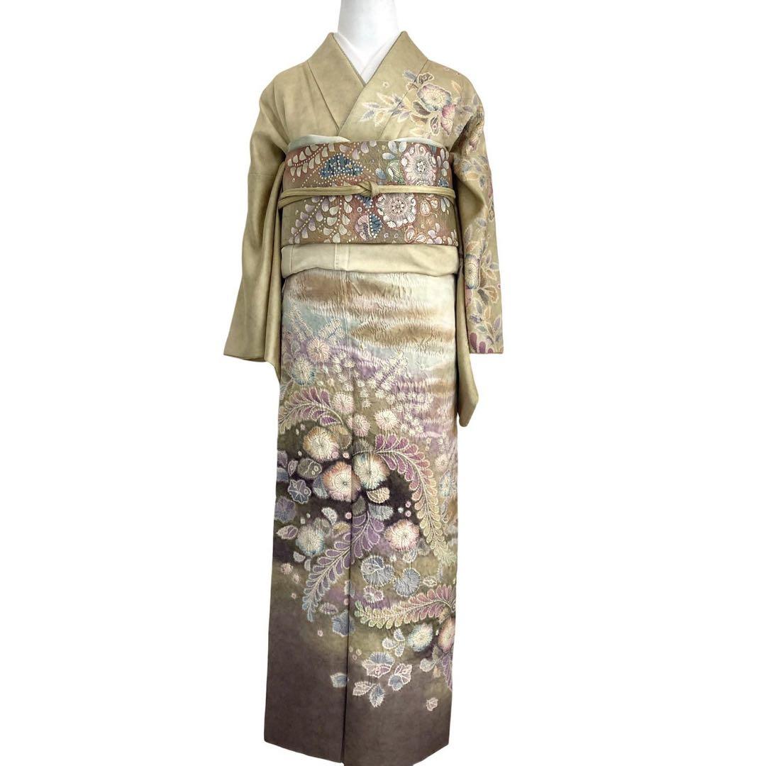 ★ゆうけい★辻ヶ花 訪問着 正絹 着物 4点 フルセット 入学式 卒業式