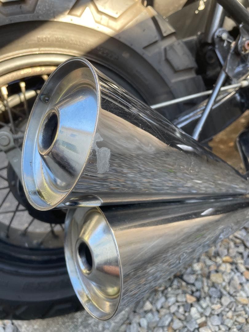 超貴重　TW200 デュアルマフラー　ハリケーン製