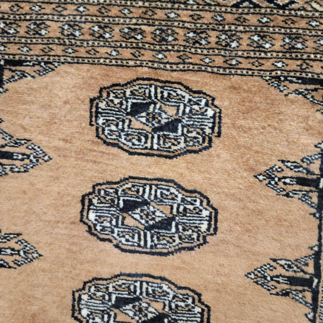 90X65cmパキスタン手織りマット(690)ギャッベ・ペルシャ・玄関・じゅうた