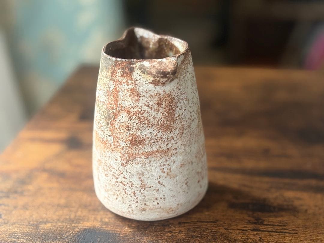 新品　石原稔久　片口&花器　薪釜