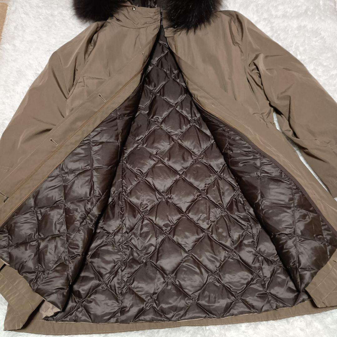 美品 23区Lモッズコート 46ライナー・ファー取り外し可 4way