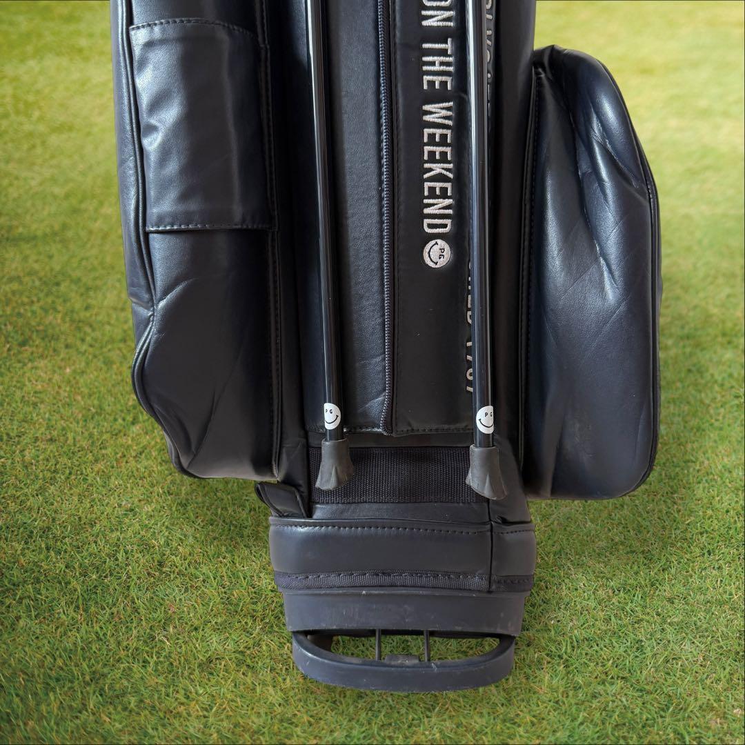 パーリーゲイツ　キャディ バッグ　ショルダー式　スタンド式　軽量　紺　ネイビー