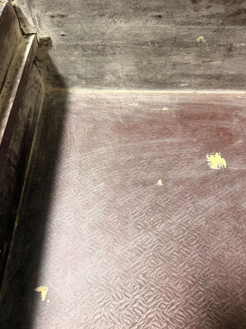 #アンティーク トランクケース 木製 革風素材 ヴィンテージ収納箱