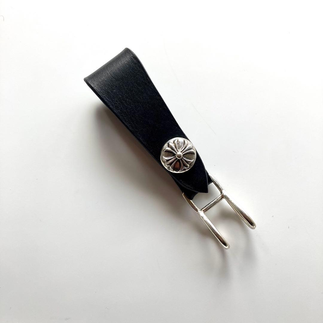 シルバー925 クロスボール　レザーベルト　BWＬ　トラッカーウォレット