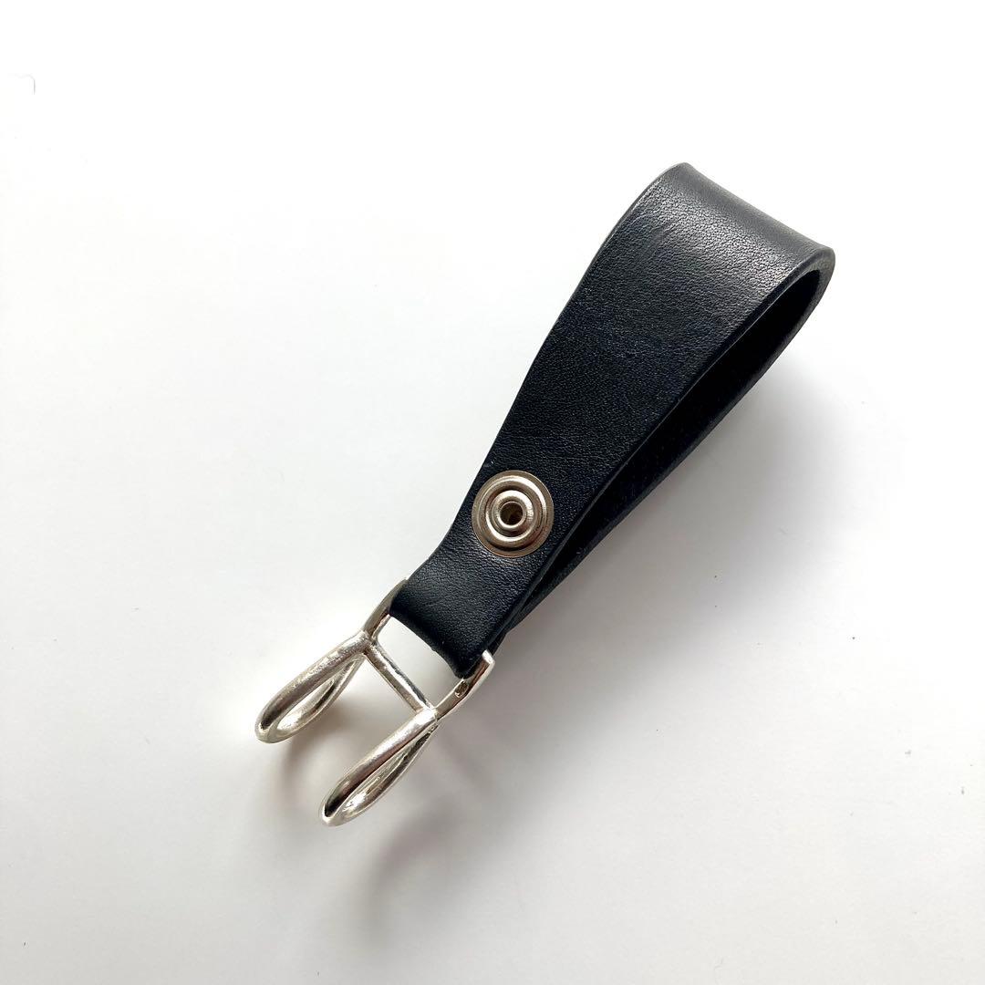 シルバー925 クロスボール　レザーベルト　BWＬ　トラッカーウォレット