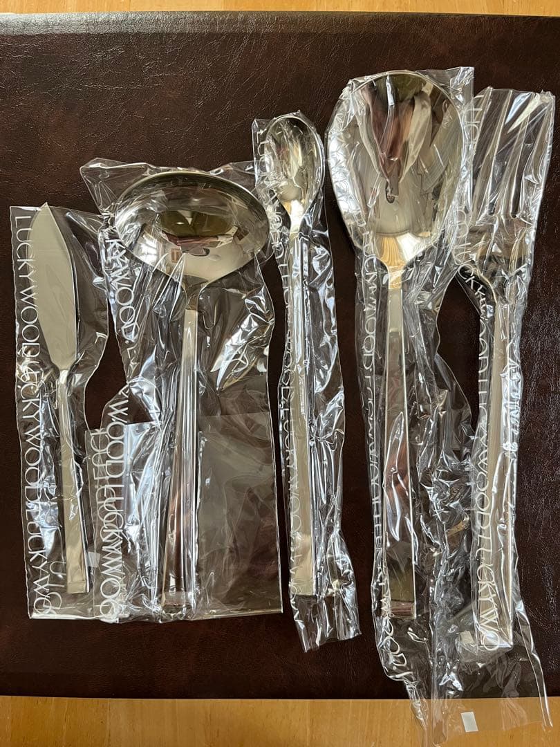 ラッキーウッド  LUCKYWOOD  カトラリーセット 39点　訳あり