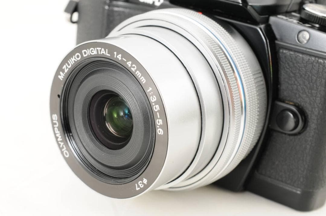 【❄電動ズーム】オリンパス 14-42mm EZ パンケーキレンズ フィルター付