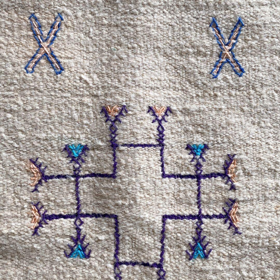 モロッコ ウール キリム ラグ 約54〜57×95cm