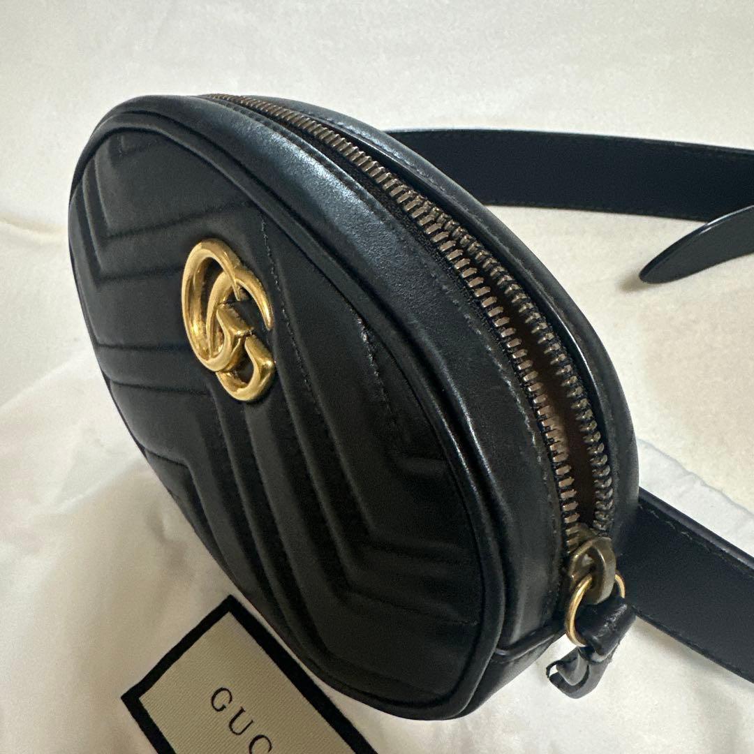 即購入OK！正規品GUCCI ボディバッグ ブラック GGロゴ