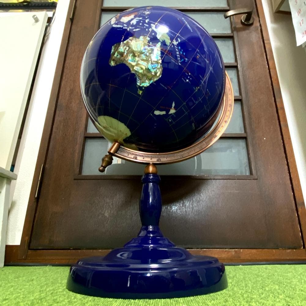 高さ65cm 天然石 地球儀