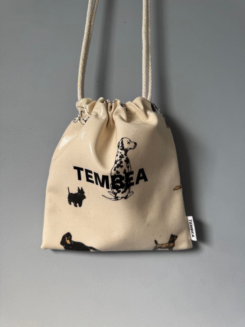 TEMBEA Dog柄 犬柄 巾着バッグ