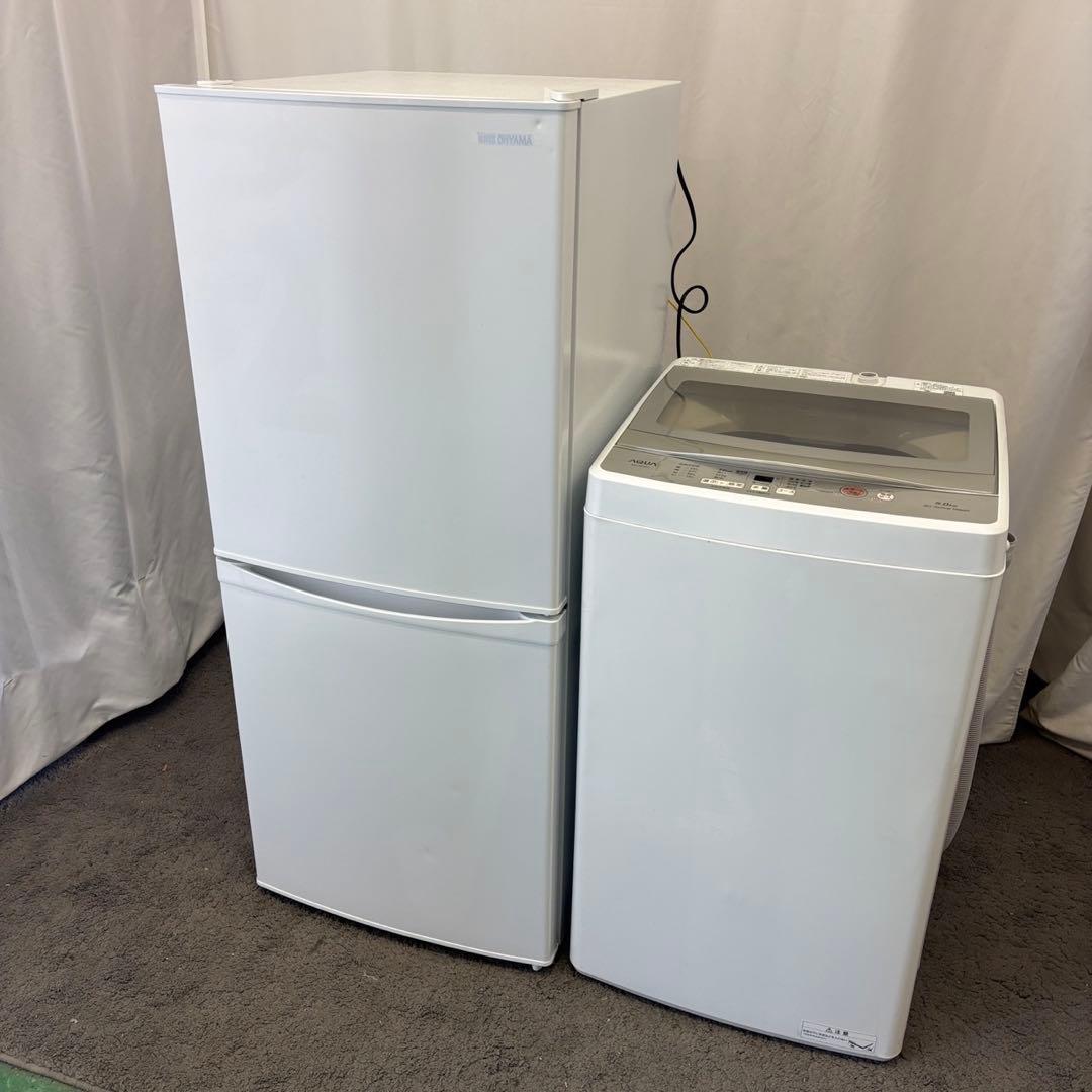 67　洗濯機　冷蔵庫　一人暮らし　家電セット　AQUA　中古　設置無料　安い‼️