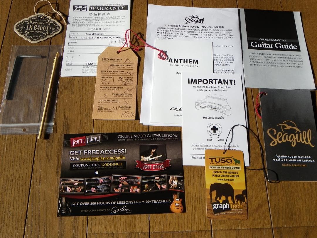 お値引き/シーガルArtist Studio EQエレアコ、LR Baggs装備