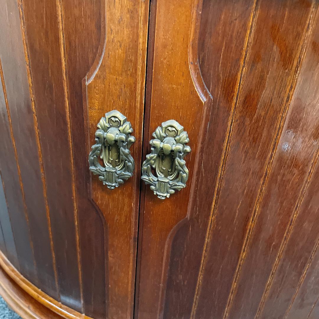 日本製　アヤノクラフト　綾野製作所 ブラウン 木製 コーナーキャビネット