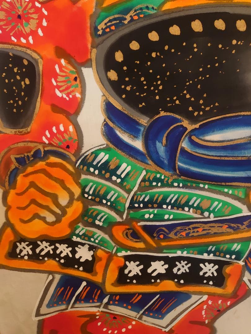 ●手描き●訳あり商品●　栃木県伝統工芸品　佐野武者絵のぼり