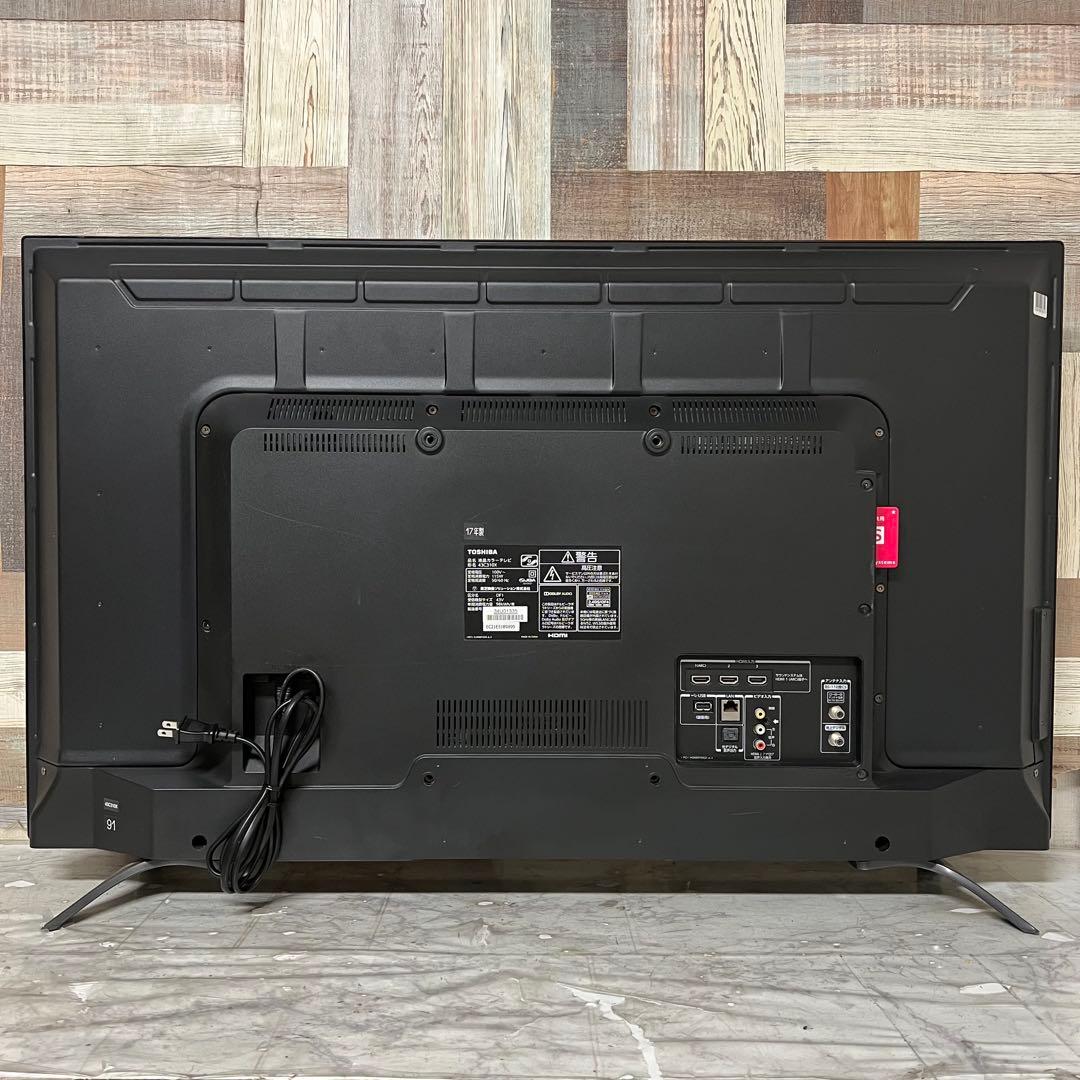 即日受渡❣️全国送料込東芝43型4K液晶テレビネット動画視聴可3チューナー