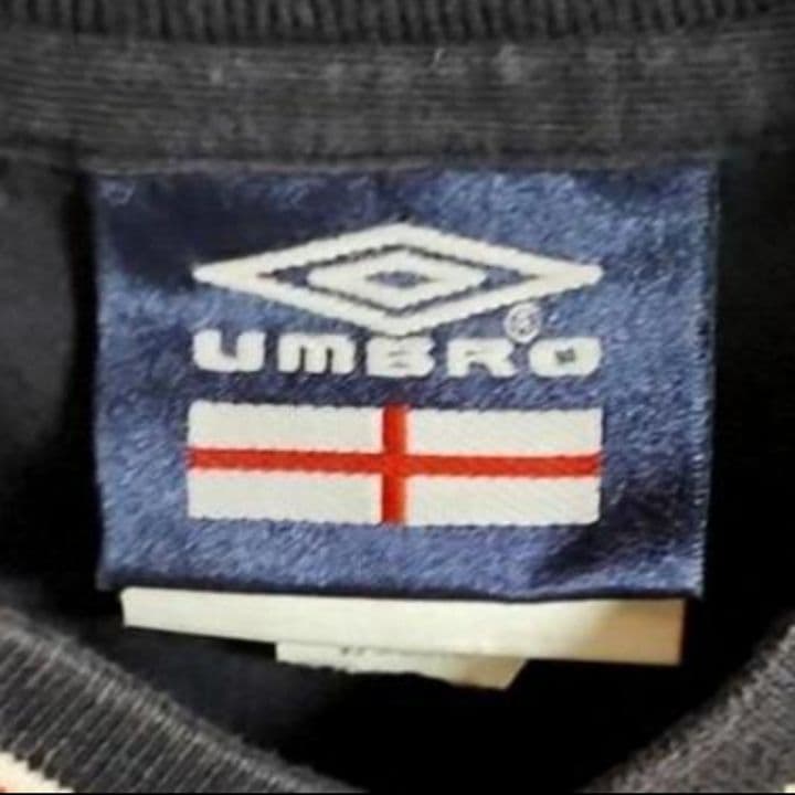 アンブロ イングランド代表 長袖 サッカーユニフォーム ネイビー M