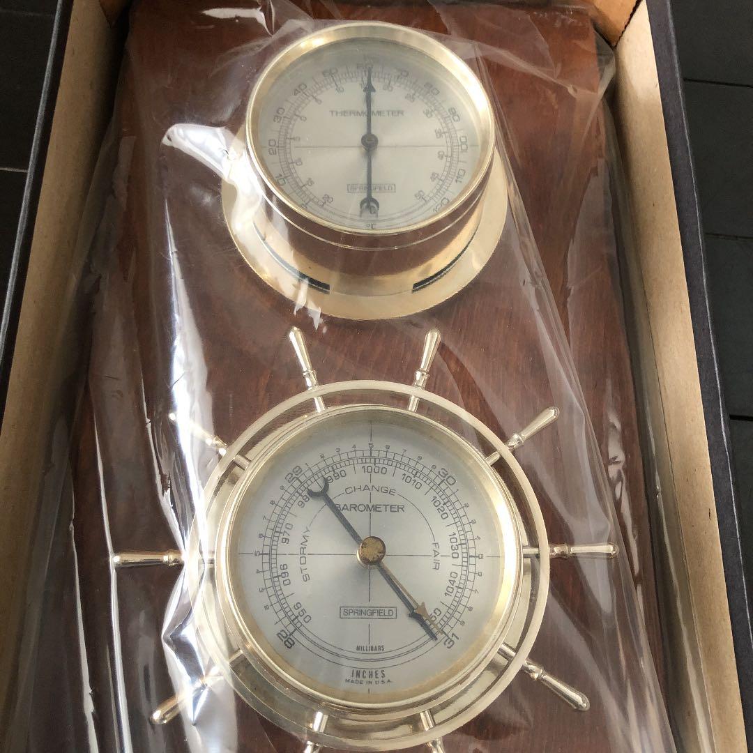 インテリア時計 SPRINGFIELD MARINER WEATHER STATION TRIO