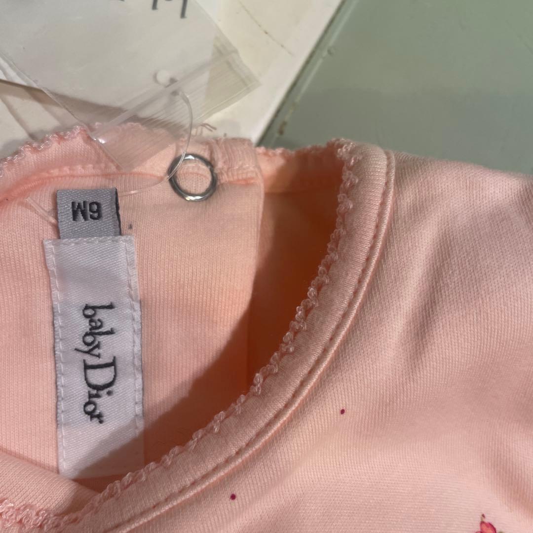 Baby Dior ピンク 花柄プリントカバーオール 6ヶ月